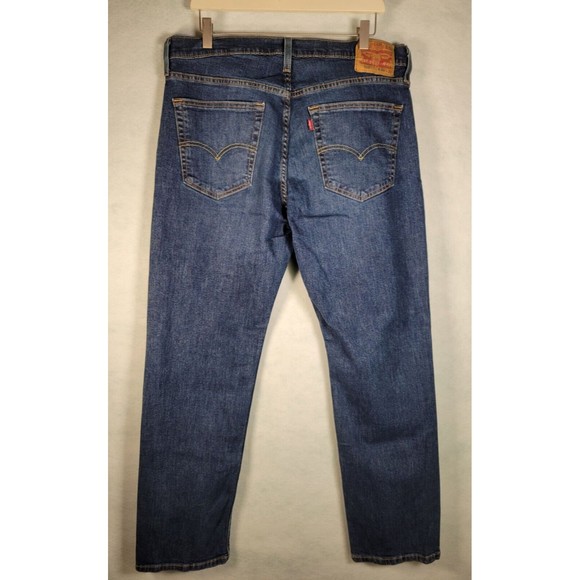 Levi's 559 Men's Jeans Size 36x32 Relaxed Straight Leg Denim Blue Jeans - Picture 7 of 11